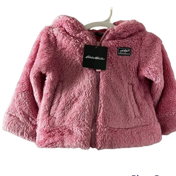 Eddie Bauer  Cold Weather Infant Quest Fleece Plush Zip Front Jacket Sz 12-18M - Picture 1 of 12